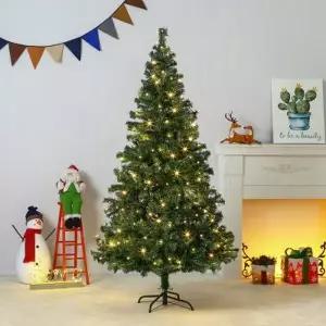 [텐바이텐]180cm 풍성한 스카치 트리 + LED전구 세트(100구 웜색)