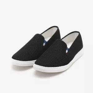 남성 폭신한 밑창 매쉬 슬립온 WW-SE-RONALDO-블랙