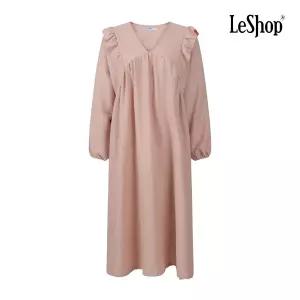 [롯데백화점]르샵 V넥 러플 무지 원피스 BPAOP003A