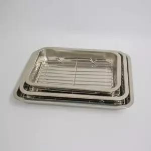 스텐 쟁반 트레이 스텐레스 그릇 체반 밧드 체 튀김망 사각트레이 튀김바스켓 스텐거름망