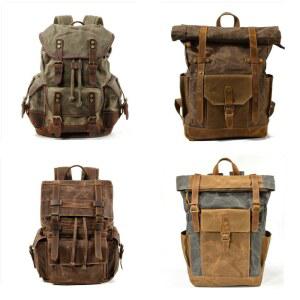 방수 트레블 책가방 빈티지 오토바이가방 바이크 캔버스 백팩 대용량 클래식