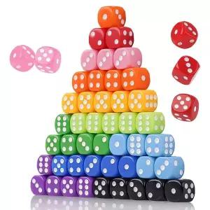 6면체 레드컬러 주사위 중  B1823-O