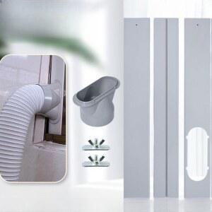 이동식에어컨 창문 틈새 막이 자바라 15cm 배기 가림막 0 94 1 높이 칸막이 호스