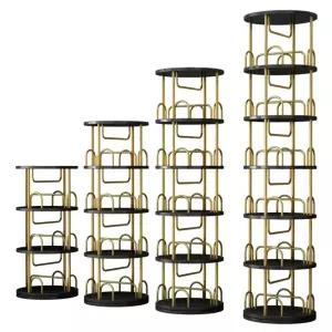 회전 책장 북타워 회전형 코너 원형 거실 선반 아크릴