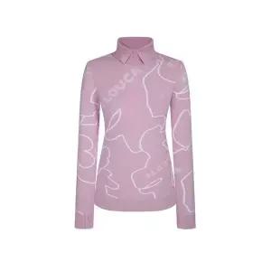 [루이까스텔]여성 전판 시그니처 아이루카 자카드 터틀넥 스웨터_P409108036