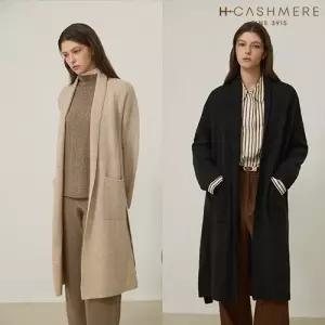 [H.캐시미어(H.Cashmere)] 25FW 몽골 퓨어 캐시미어 100% 니트 롱코트