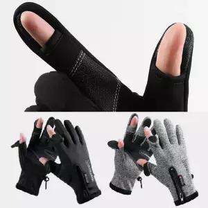 겨울 스포츠 작업용 방한 장갑 엄지 검지 손가락 오픈 집업 기모 퍼 네오플랜 장갑 남자 여자 커플 생활방