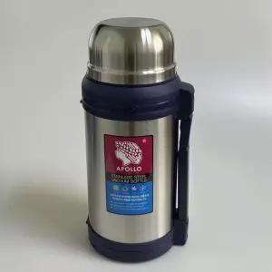 국내산 아폴로 대용량 보온병 보냉병 스텐보온병 얼음통 등산 이유식 캠핑 손잡이
