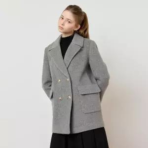 [케네스레이디][BYLYNN]울캐시 더블버튼 하프자켓 EWCJOL0200