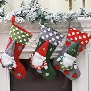 산타선물주머니 크리스마스 트리 양말장식 벽걸이 선물주머니 NO.7 471600