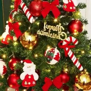 120cm 꼬깔 산타 장식 세트 크리스마스트리 오너먼트 크리스마스장식 471469