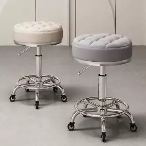 바퀴달린의자 원형 바퀴의자 소형 미용 스툴 바퀴 회전