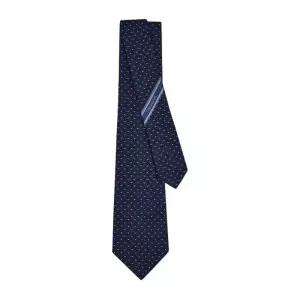 페라가모 간치니 자카드 실크 넥타이 351355 0789250 NAVY