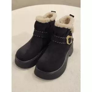 [갤러리아] [센터시티] 고세 여성 데일리 양털 숏부츠 OZA5F084 블랙