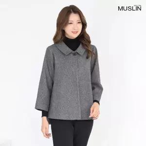 엄마옷 60대 여성 모슬린 울모직 카라 잔체크 정장 망토자켓 511HJK005 중년여성/50대/70대/빅사이즈/할머