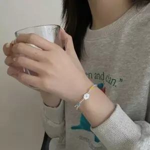 [하프클럽/]컬러풀 기본 핸드메이드 팔찌 비즈 모던 여름팔찌 패