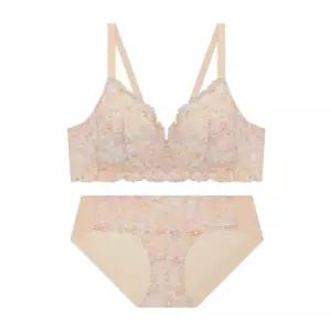 [롯데백화점]엘르이너웨어 플로럴 티가든 노와이어 브라햄팬티세트(EEWBR223EEWBP223PE)