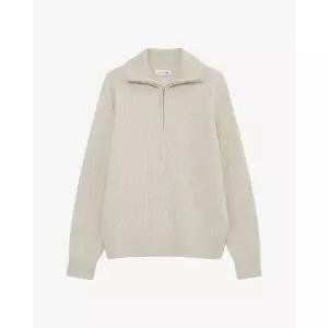 라코스테 브랜드관 (여성) 25FW 케이블 하프집업 스웨터 AF923E-55N 02S(베이지)