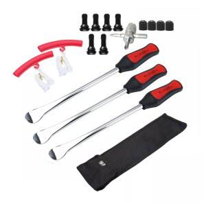 닥터록 타이어 스푼 레버 더트 바이크 잔디 깎는 모터사이클 교체 도구 안정적인 가방 3개 아이언 2개 림 프로텍터 1개 밸브 스템 세트 TR412 TR413