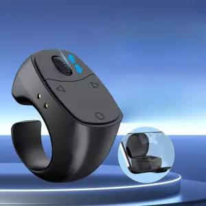 미니 반지형 스마트폰용 링 마우스 무선 블루투스 핑거 리모컨 숏츠 E북 웹툰 간편 시청