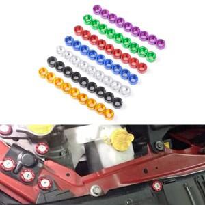 M8 JDM 나사 번호판 볼트  자동차 액세서리  수정 육각 패스너  펜더 와셔 범퍼  9 개