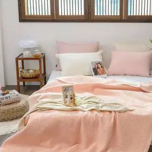 핑크 60수 아사 순면 피그먼트 킹 스프레드 이불 패드겸이불 이불겸패드 면이불 홑이불 무소음이불