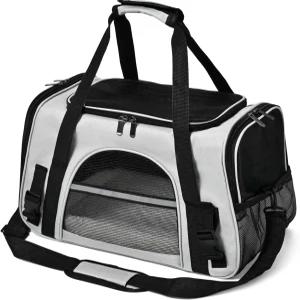 최대 16파운드의 소형 반려동물을 위한 부드러운 수리헤지 개 고양이 캐리어 TSA 항공사 승인 여행용
