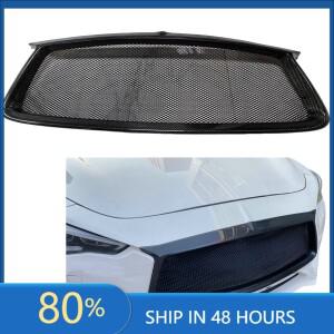 [호환품]인피니티 Q60 CV37 - 프론트 그릴 레이싱 유리섬유/리얼 카본 파이버 자동차 상부 범퍼 후드 라디