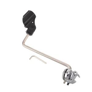 드럼 마이크 클램프 조절 가능 충격 방지 홀더 베이스 스네어 세트 마운트 스탠드 붐 암 클립 경량 리그