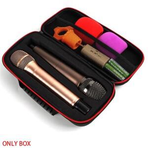 2개의 마이크 시스템용 무선 케이스 파티 박스 노래 노래방 여행용 듀얼 하드