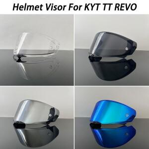 바이크 오토바이 헬멧 바이저 자외선 차단 PC 렌즈 TT-Revo 모델 스모크 다크 교체용 KYT TT REVO용