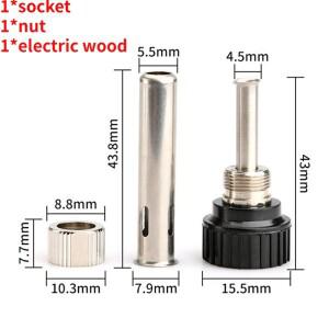 소켓 너트 전기 우드 헤드 납땜 스테이션 다리미 핸들 액세서리 936 캐뉼라 1 세트