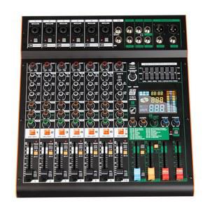 [미국배송] DEPUSHENG TG8 프로페셔널 DJ 오디오 믹서 8채널 입력 및 듀얼 그룹 출력 99비트 DPS 리버브 칩 블루투스 USB 녹음 MP3 재생으로 무대 바 스튜디오에 적합