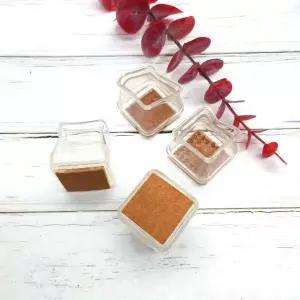 의자발커버 긁힘방지 의자발 4개세트 사각중형투명 (WFJPVW2)