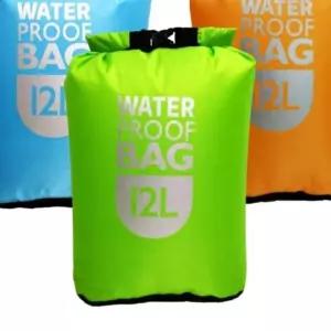 방수가방 바닷가 개울가 드라이백 12L 그린 (WFJPVMS)