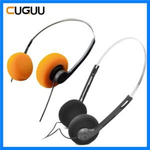 레트로 온 이어 유선 스테레오 헤드폰 워크맨 CD 플레이어 컴퓨터 스포츠 패션 사진 소품 용 음악 Mp3 용