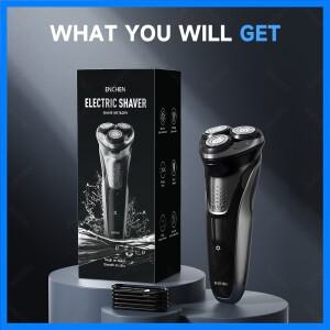 ENCHEN 블랙스톤 플러스 전기 회전 면도기 전신 세척 가능 IPX7 방수 건식 습식 이중 사용 충전식 면도기