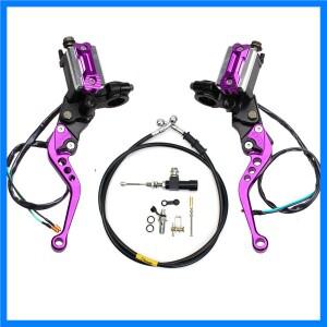 범용 22mm 7/8 ''모토 브레이크 펌프 레버 핸들 유압 클러치 펌프 마스터 실린더 레이싱 호스 Yamaha Kawas