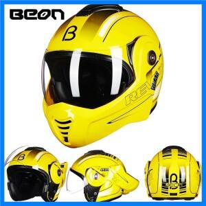 BEON 새로운 플립 업 오토바이 헬멧 모듈 형 오픈 풀 페이스 헬멧 Moto Casque Casco Motocicleta Capacete