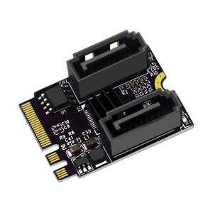 RGEEK M.2 to SATA 3.0 확장 라이저 카드 KEY A + E WIFI SATA3.0 하드 디스크 어댑터 드라이버 설치 불필