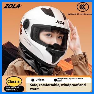 국가 표준 A 클래스 오토바이 헬멧 따뜻한 전기 자동차 헬멧 안티 안개 듀얼 미러 도트 인증 남성 여성 모