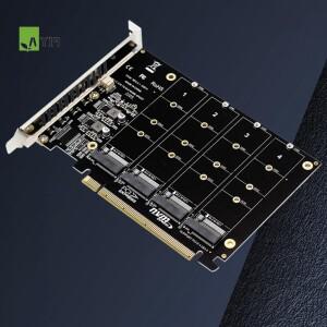 AY14 -PH44 Nvme 4디스크 어레이 카드 PCI-E Raid 신호  확장 Pcie 4.0 3.0 X16