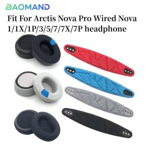 [호환품]Arctis Nova Pro Wired 1/1X/1P/3/5/7/7X/7P 헤드폰 메모리 폼 이어 쿠션 커버 용 1 세트 교체 패