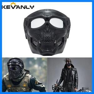 1pcs 해골 마스크 오토바이 마스크 자전거 타기 방풍 전체 얼굴 해골 보호 마스크 컬러 고글 전술 사이클링