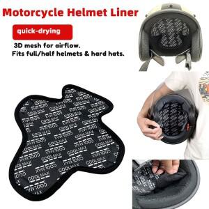 [호환품]바이크 오토바이 헬멧 삽입 라이너  땀 흡수 캡 쿠션 패드  건조 절연 라이닝 용품