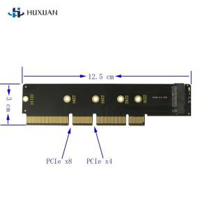 PCIE to M2 어댑터 Express 3.0 NVME 2230 2242 22110 변환 카드 라이저 3cm 하이 1U 서버용