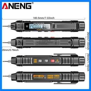 ANENG A3005 멀티미터 펜형 전문 계측기 비접촉식 디지털 타입 4000 자동 AC/DC 전압 저항 다이오드 테스터