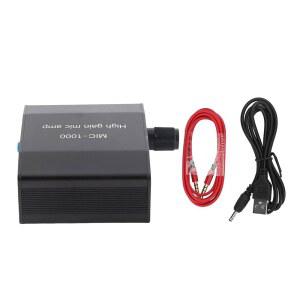 [미국배송] 마이크 앰프 DC 5V 앰프 고이득 오디오 1000배 증폭 액세서리 키트 전자 부품 컨버터 프리앰프 3.5MM