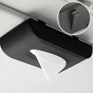 고급스런 인조가죽 차량용 휴지케이스 티슈홀더 집들이선물 분위기전환 욕실수납