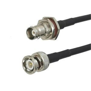 RG58 BNC 안테나용 라디오 6인치 RF 20M 커넥터 동축 벌크 점퍼 케이블 피그 압착 플러그
